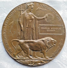 Ww1 death plaque for sale  POOLE