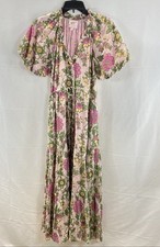 Vestido maxi feminino Banjanan íris rosa floral manga folhada algodão XS comprar usado Vestido maxi feminino Banjanan íris rosa floral manga folhada algodão XS comprar usado  Enviando para Brazil