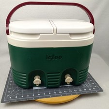 Vintage Igloo Two Cool Leakproof Cool Dual Beverage/ICE Cooler Verde Vermelho/Roxo comprar usado  Enviando para Brazil