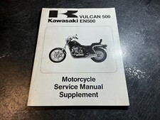Suplemento manual de serviço de motocicleta Kawasaki Vulcan 500 e EN500 1990-1996, usado comprar usado  Enviando para Brazil