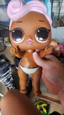Boneca brinquedo Lol Big Baby DJ Queen BB pétala grande cabelo rosa pele escura 11 pol comprar usado  Enviando para Brazil