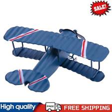 Modelo de avião de metal antigo modelo de avião planador biplano modelo aeromodelo (azul) ~G comprar usado  Enviando para Brazil