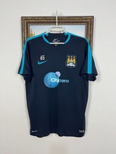 Camiseta de futebol vintage Nike Manchester City edição jogador azul masculina G comprar usado  Enviando para Brazil