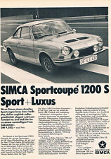 Simca werbeanzeige werbung gebraucht kaufen  Usingen