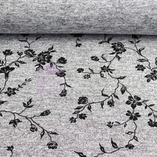 Black floral print for sale  LEICESTER