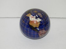 Inlaid gemstone globe for sale  Melbourne
