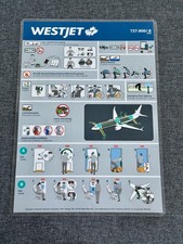 Cartão de segurança Westjet Boeing 737-800/-8 R003 comprar usado  Enviando para Brazil