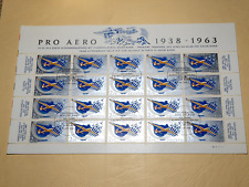 Schweiz Briefmarkenbogen komplett Pro Aero 1938-1963 Alpenüberquerung 20 Stück, usado comprar usado  Enviando para Brazil