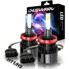 Kit de lâmpadas de neblina COB H11 H8 H9 LED farol super branco 6500K feixe alto baixo, usado comprar usado  Enviando para Brazil