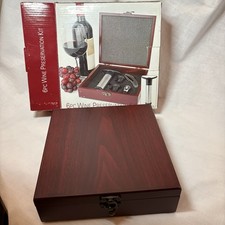 Kit de preservação de vinho 6 peças bomba de vácuo 2 rolhas saca-rolhas + caixa de madeira comprar usado Kit de preservação de vinho 6 peças bomba de vácuo 2 rolhas saca-rolhas + caixa de madeira comprar usado  Enviando para Brazil