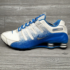 Nike Masculino Tamanho 12 - Shox NZ EU 'Foto Branca Tinta Spray Azul' 501524-104 comprar usado  Enviando para Brazil