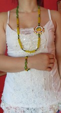 Collana bracciale opale usato  Italia
