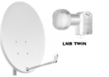 ANTENA PARABÓLICA HD 4K UHD 90 CM CORAB BRANCA LNB TWIN 0,1dB OPTICUM 40MM comprar usado  Enviando para Brazil