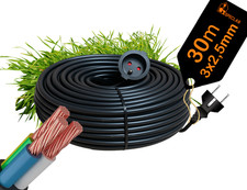 Przedłużacz ogrodowy, budowlany PO-30 30M 3x2,5mm² CZARNY na sprzedaż  PL