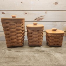 Longaberger baskets wooden for sale  Ider