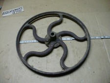 Roda de polia de ferro fundido, 14-1/2" de diâmetro, 1-1/8" de largura, 1/2 ranhura larga, antiga, antiga comprar usado  Enviando para Brazil