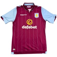 Camisa de futebol Macron masculina média multi poliéster Aston Villa, usado comprar usado  Enviando para Brazil