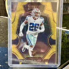2022 Panini Select Daron Bland Premier Level RC Gold Lazer Laser Rookie /10 SSP comprar usado  Enviando para Brazil
