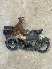 Motocicleta de brinquedo vintage de metal fundido com piloto, usado comprar usado  Enviando para Brazil