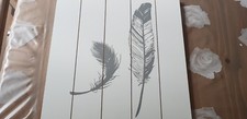 Holzbild feder dekobild gebraucht kaufen Holzbild feder dekobild gebraucht kaufen  Möttingen