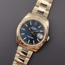 Rolex datejust blau gebraucht kaufen  Poing
