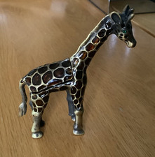 Enamel gilded giraffe for sale  HIGH WYCOMBE