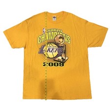 Camisa amarela GG vintage NBA Los Angeles Lakers Kobe 2009 World Champions comprar usado  Enviando para Brazil