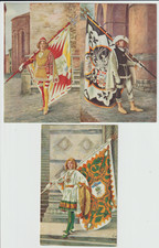 3 ANTICHE CARTOLINE DEL PALIO DI SIENA - CONTRADE LUPA, SELVA E VAL DI MONTONE, usado comprar usado  Enviando para Brazil