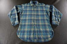 Camisa Pendleton Infantil Média Azul Verde Xadrez Lã Manga Longa Botão para Cima Casual, usado comprar usado  Enviando para Brazil