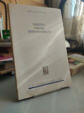 Diritto valori responsabilità usato  Genova