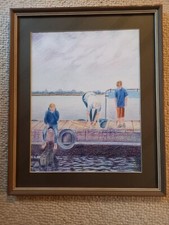 Framed pastel crabbing for sale  HALESWORTH