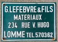 Ancienne plaque tôle d'occasion  Saint-Venant