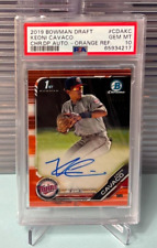 PSA 10 - 2019 Bowman Draft Chrome KEONI CAVACO REFRATOR LARANJA CONTROLE REMOTO AUTOMÁTICO #05/25 comprar usado  Enviando para Brazil