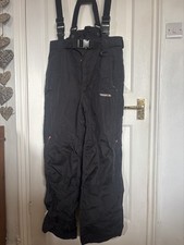 Trespass black salopettes for sale  BRISTOL