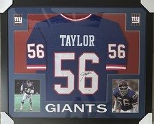 Usado, Camiseta estilo profissional personalizada com moldura New York Giants assinada por Lawrence Taylor JSA comprar usado  Enviando para Brazil
