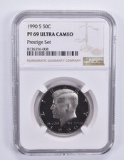 1990-S Kennedy Half Dollar Prestige Set PF69 UCAM NGC etiqueta marrom *9082 comprar usado  Enviando para Brazil