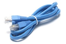 Lote de 30 cabos de remendo de rede Cat 5E, 1 metro, azul comprar usado  Enviando para Brazil