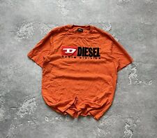 Camiseta polo regata Diesel L logotipo grande laranja 🍊 Y2K streetwear  comprar usado  Enviando para Brazil