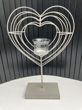Metal heart candle for sale  UK
