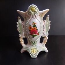 Vaso IN Ceramica Porcellana Slittamento Fiore Bianco Vintage Art Nouveau BRAZIL comprar usado  Enviando para Brazil