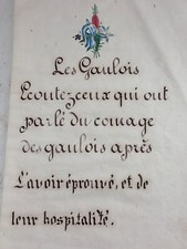 Antique calligraphy writing d'occasion  Expédié en Belgium