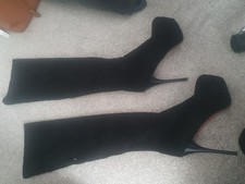 red thigh boots for sale  COALVILLE