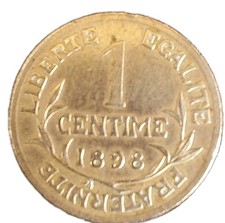 Monnaie centime 1898 d'occasion  Albi