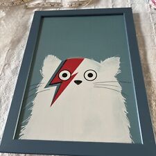 Framed bowie cat for sale  LEEDS