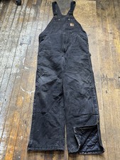 Carhartt overalls black for sale  WARRINGTON