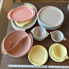 Usado, Pratos de melamina vintage da década de 1950 Boontonware 15 peças da Boonton NJ comprar usado  Enviando para Brazil