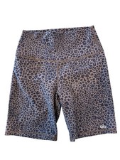 Shorts de bicicleta Alo feminino pequeno leopardo 5,5" academia ioga treinamento dança bicicleta leitura***, usado comprar usado  Enviando para Brazil