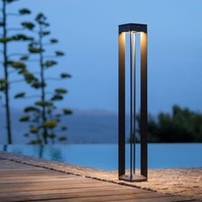 Faro Solar Led Luz Caminho Ao Ar Livre Por Les Jardins Iluminação Solar (Branco) 35" de altura comprar usado  Enviando para Brazil