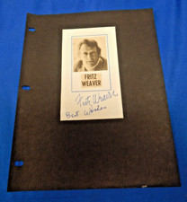 AUTÓGRAFO do ator americano de cinema, palco e televisão Fritz Weaver comprar usado  Enviando para Brazil