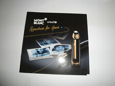 Montblanc catologo brochure usato  Italia